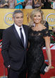 George Clooney y Stacey Keibler en los premios Screen Actors Guild
