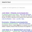 Al buscar 'desecho fecal' en Google, la primera página que aparece es la de Justin Bieber