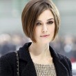 Keira Knightley con su nuevo corte de pelo.