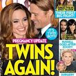 La portada de la revista OK! que revela que Angelina Jolie está otra vez embarazada de gemelos La portada de la revista OK! que revela que Angelina Jolie está otra vez embarazada de gemelos