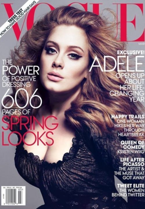 Adele Adkins - Adele participó de un reportaje para la edición americana de Vogue