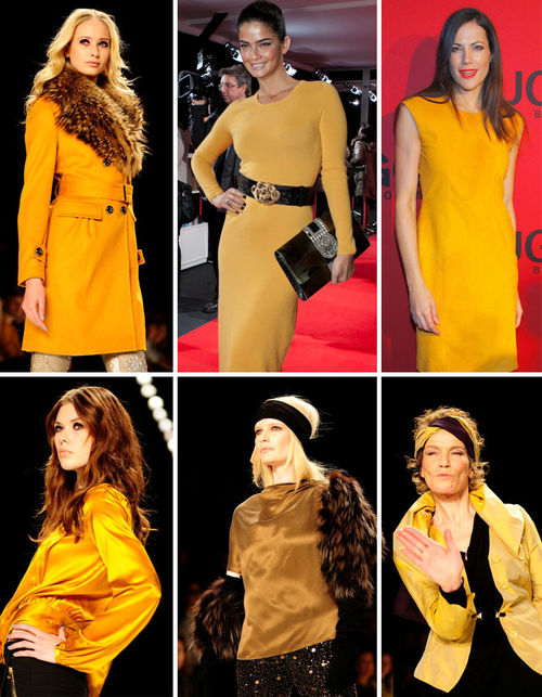 Rihanna, Kirsten Dunst, Kylie Minogue - El color mostaza se pone de moda en la temporada de invierno
